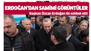 Başkan Özcan, açılışta Erdoğan ile görüştü