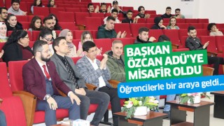 Başkan Özcan ADÜ’lü öğrencilerle buluştu