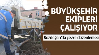 Büyükşehir ekipleri hız kesmeden çalışıyor