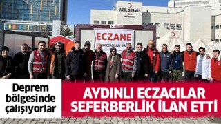 Aydınlı eczacılar depremzedeler için sahada çalışıyor