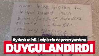 Aydınlı minik kalplerden duygulandıran yardım