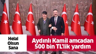 Deprem bölgesi için 500 bin TL bağışta bulundu