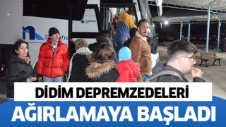 Didim depremzedelere kucak açtı