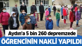 Aydın'a 5 bin 260 depremzede öğrencinin nakli yapıldı