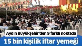 Büyükşehir, 9 noktada 15 bin kişilik iftar yemeği verdi