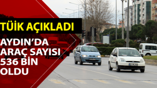 Aydın’da araç sayısı 536 bin oldu