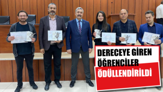 Aydın'da dereceye giren öğrenciler ödüllendirildi