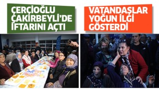 Başkan Çerçioğlu iftarını vatandaşlarla birlikte açtı