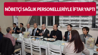 Müdür Şenkul, sağlık personelleriyle iftar açtı