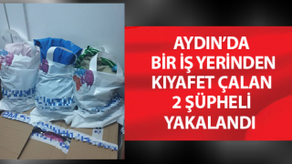 Nazilli’de 2 şüpheli çaldıkları kıyafetler ile birlikte yakalandı