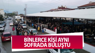 Nazilli'de binlerce kişi iftar sofrasında buluştu