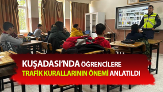 Öğrencilere trafik kuralları ve emniyet kemerinin önemi anlatıldı