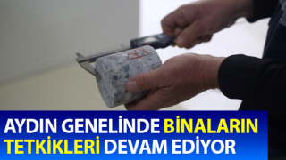 Aydın Büyükşehir Belediyesi, yapıların dayanıklılığını kontrol ediyor