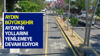 Aydın Büyükşehir Belediyesi yolları yenilemeye devam ediyor