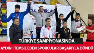 Aydınlı güreşçiler Türkiye şampiyonasından başarıyla döndü