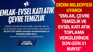 Didim Belediyesi uyardı