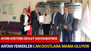 Hastanede artan yemekler can dostlara mama oluyor