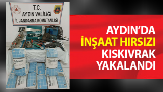 İnşaat hırsızı jandarmadan kaçamadı