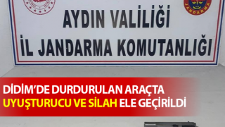 Jandarma şüphelendi, araçtan silah ve uyuşturucu çıktı