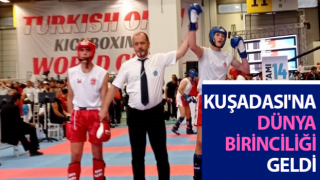 Kick Boks'ta Kuşadası'na dünya birinciliği geldi