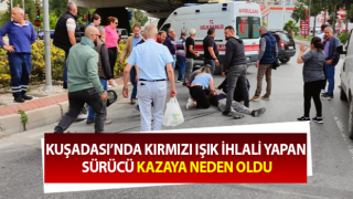 Kırmızı ışık ihlali yapan sürücü kazaya neden oldu