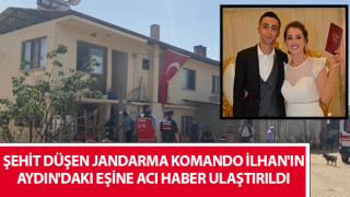 Şehit düşen jandarma komando İlhan'ın eşine acı haber ulaştı