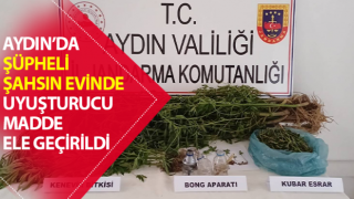 Şüpheli şahsın evinde uyuşturucu madde ele geçirildi