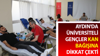 Üniversiteli gençler kan bağışına dikkat çekti