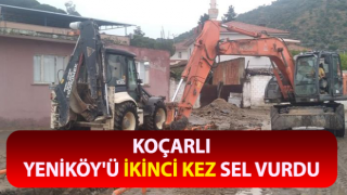 Yeniköy'ü ikinci kez sel vurdu