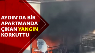 Apartmanda çıkan yangın korkuttu