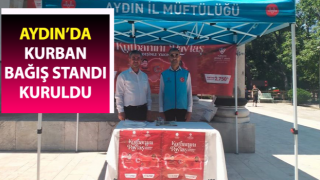 Aydın’da kurban bağış standı kuruldu