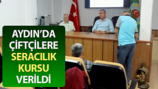 Çiftçilere seracılık kursu verildi