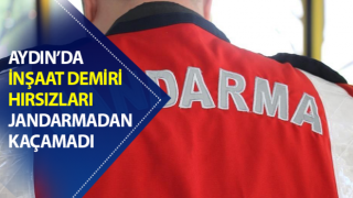 İnşaat demiri hırsızları Jandarmaya yakalandı