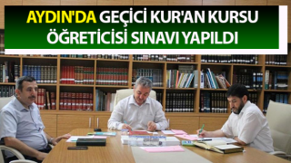 Kur’an kursu öğreticisi sınavı yapıldı