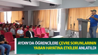 Öğrencilere, çevre sorunlarının yaban hayatına etkileri anlatıldı