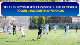 TFF 3. Lig: Beyoğlu Yeni Çarşı Spor: 1 - Efeler 09 SFK: 0