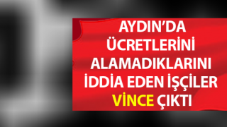 Ücretlerini alamadıklarını iddia eden işçiler vince çıktı