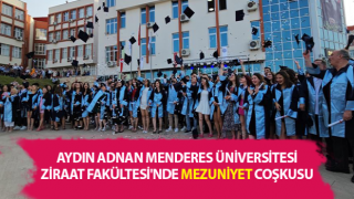 Ziraat Fakültesi'nde mezuniyet coşkusu