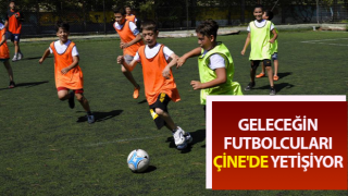 Çine'de geleceğin futbolcuları yetişiyor