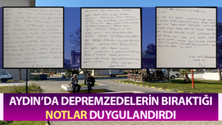 Depremzedelerin bıraktığı notlar duygulandırdı