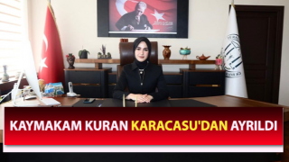 Kaymakam Kuran veda mesajı yayımladı