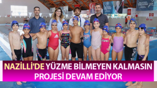 Nazilli'de Yüzme Bilmeyen Kalmasın projesi devam ediyor