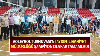 Voleybol Turnuvası’nda Aydın emniyeti şampiyon oldu