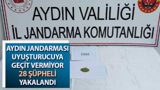 Aydın’da jandarma uyuşturucuya geçit vermiyor