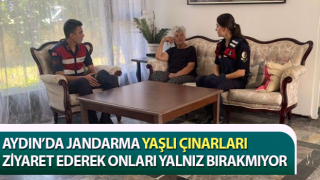 Aydın’da jandarma yaşlı çınarları unutmuyor