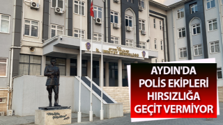 Aydın'da polis ekipleri hırsızlığa geçit vermiyor