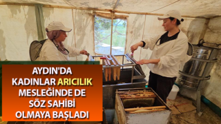 Aydınlı kadın arıcılar bal sağımına başladı