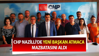 Başkan Atmaca mazbatasını aldı