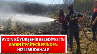 Büyükşehir’in kadın itfaiyecilerinden hızlı müdahale