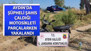 Çaldığı motosikleti parçalarken yakalandı